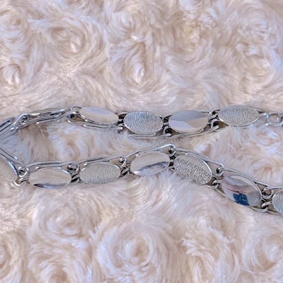Silvertone Multi-Scroll Chain Necklace - Picture 4 of 5